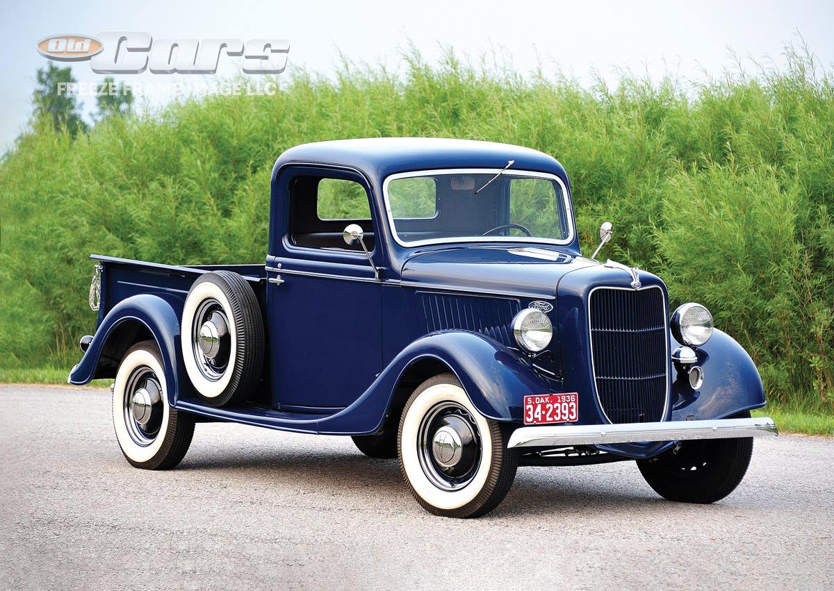 Joe Flyod loved 1936 Fords and built a large collection of them that included this light-duty pickup.