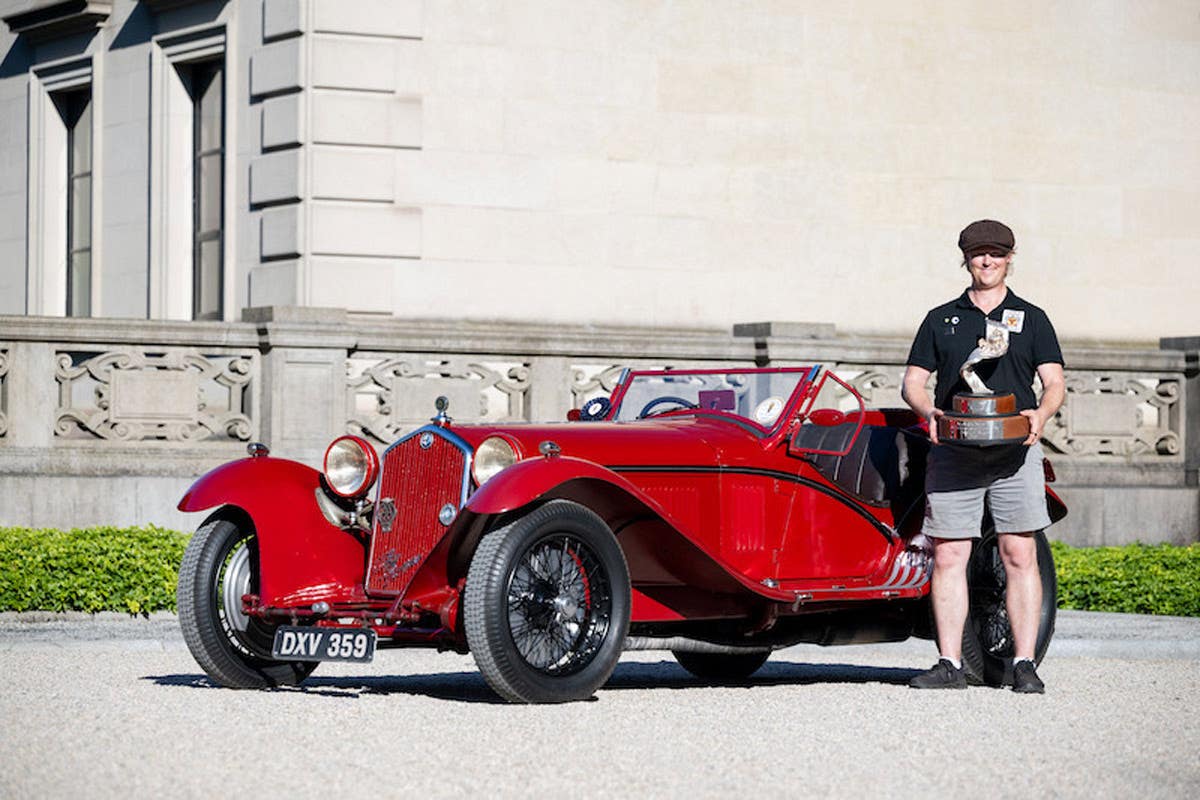 2025 Audrain Newport Concours d’Elegance “Best of Show” –1933 Alfa Romeo 8C-2300 “Rimoldi” Corto Spyder owned by Chris MacAllister