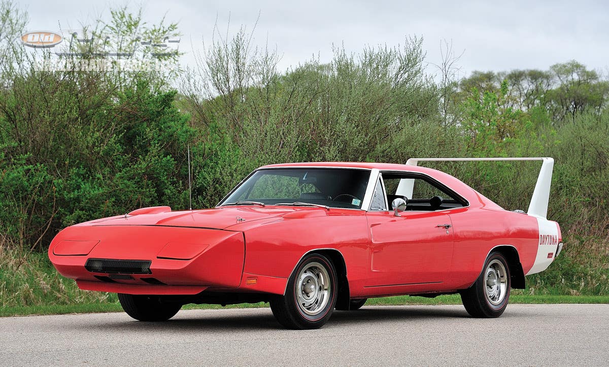 Meet the very first winged MoPar! The first noticeable difference is that the impression for the front side marker light in the filler piece is of a slightly different design than production cars.