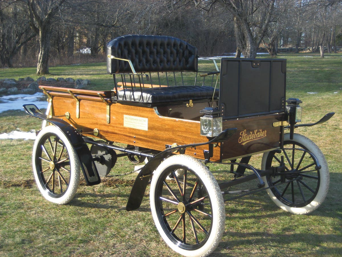 Recreation of America’s first electric truck, the 1902 Studebaker.
