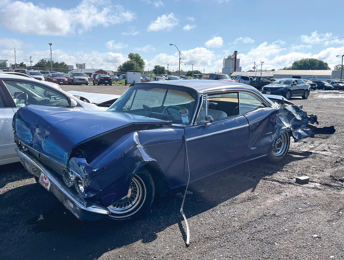 The following morning, Damon recorded the damage in the light of day.